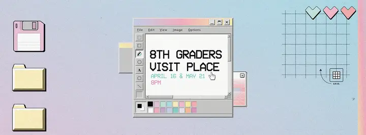 8th Graders Visit Place: facebook cover