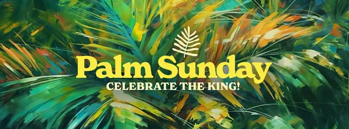 Palm Sunday Vibrant Palms: facebook cover