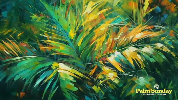 Palm Sunday Vibrant Palms: notes slide