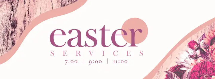 Easter Services Flowers: facebook cover