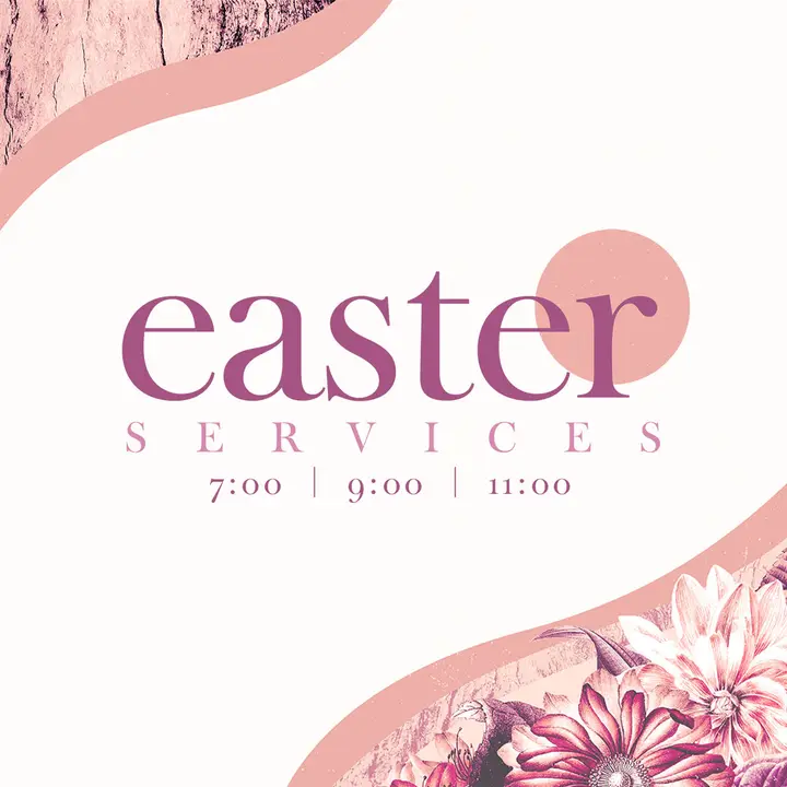 Easter Services Flowers: social post