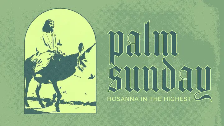 Palm Sunday Distressed: title slide