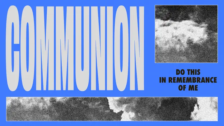 Cloud Squares Slide Pack: holy communion slide