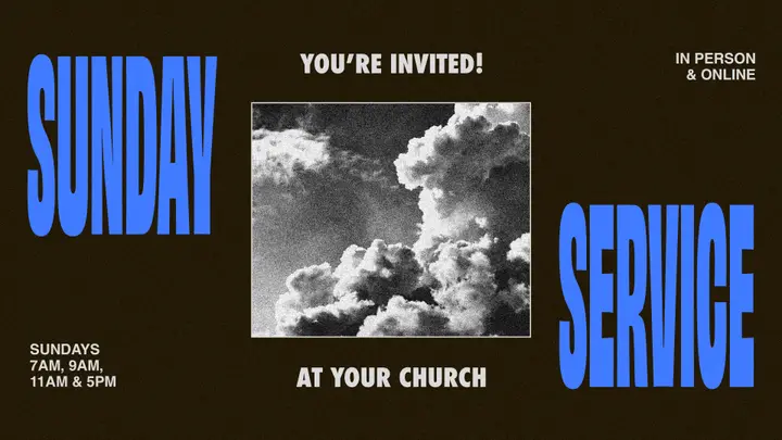 Cloud Squares Slide Pack: sunday worship slide
