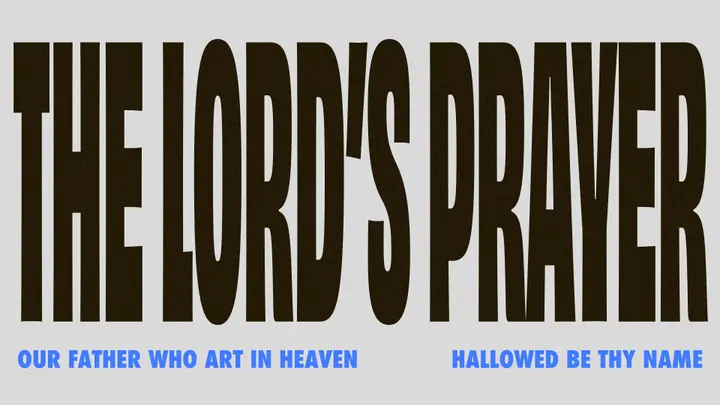 Cloud Squares Slide Pack: the lords prayer slide