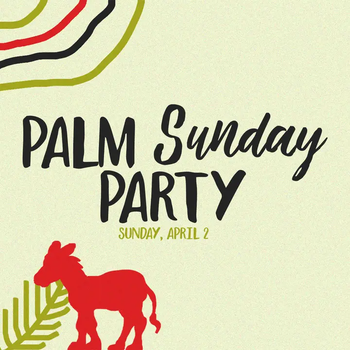 Palm Sunday: social post