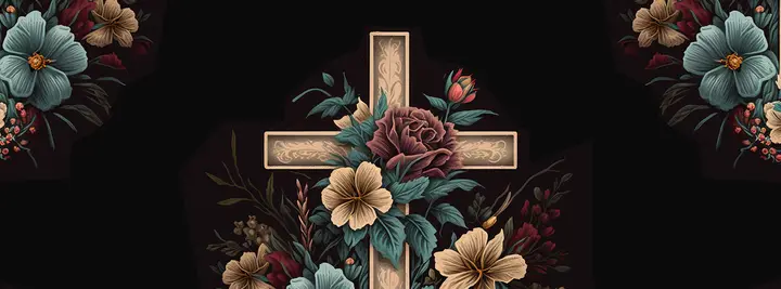 Easter Vintage Flowers: facebook cover