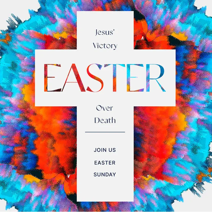 Easter Color Cross: social post