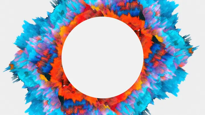 Easter Exploding Colors: 4K slide · blank