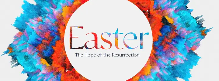 Easter Exploding Colors: facebook cover