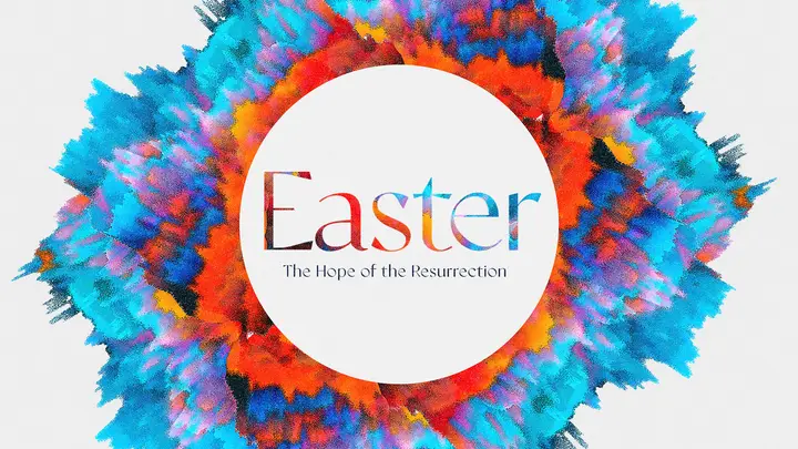 Easter Exploding Colors: title slide