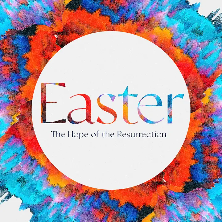 Easter Exploding Colors: social post