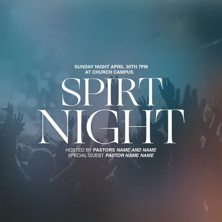 Spirit Night: social post