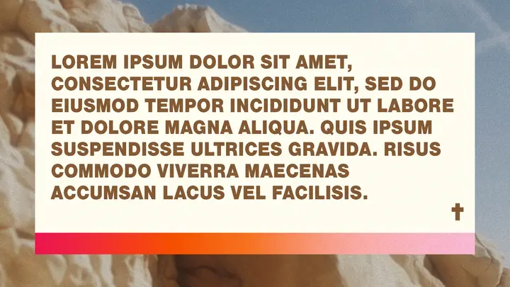 Easter Tomb: notes slide