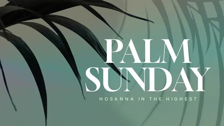 Palm Sunday Light: title slide
