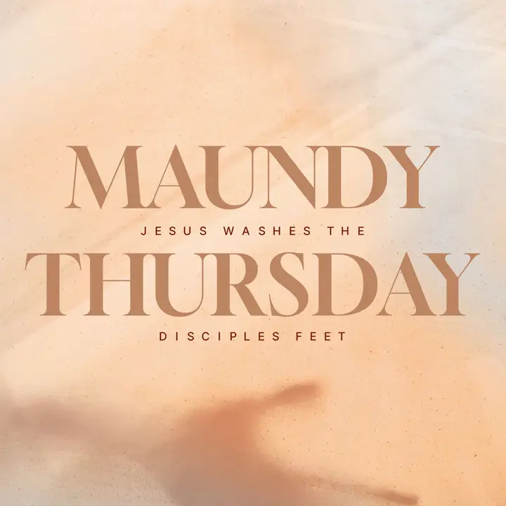 Maundy Thursday Light: social post