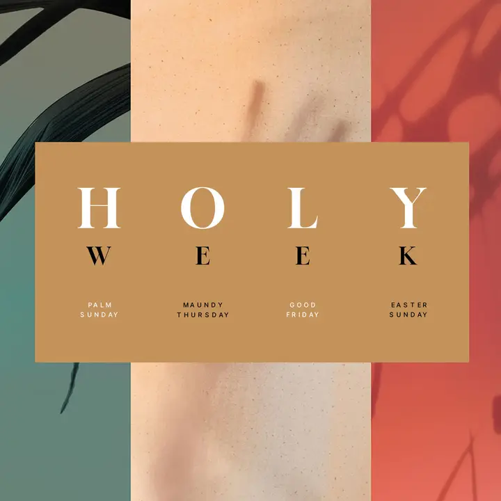 Holy Week Light: social post