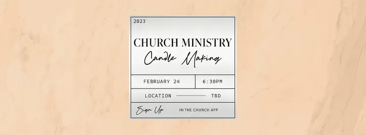 Church Candle Making: facebook cover