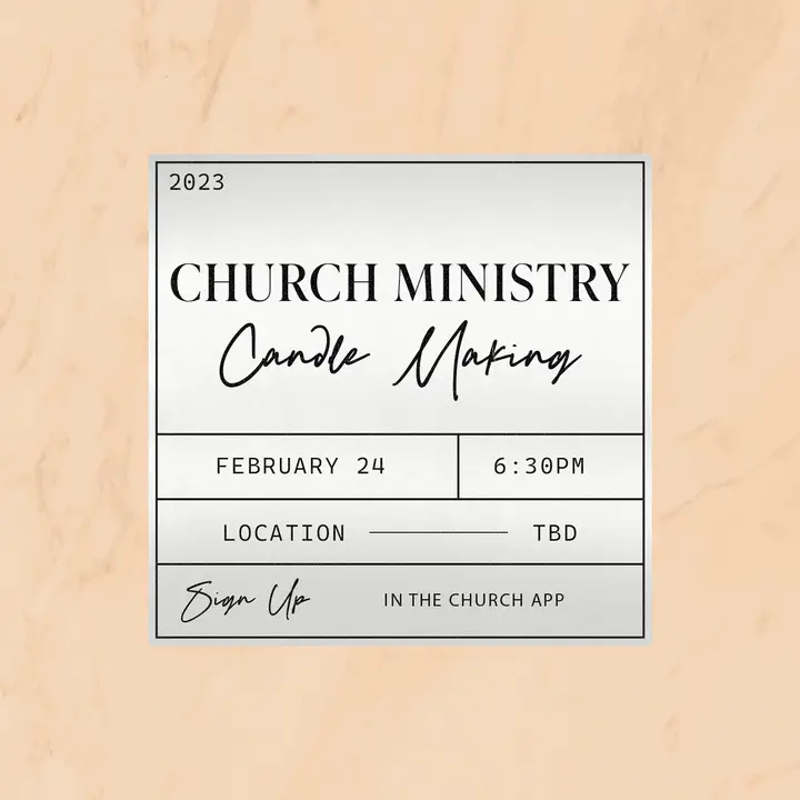 Church Candle Making: social post