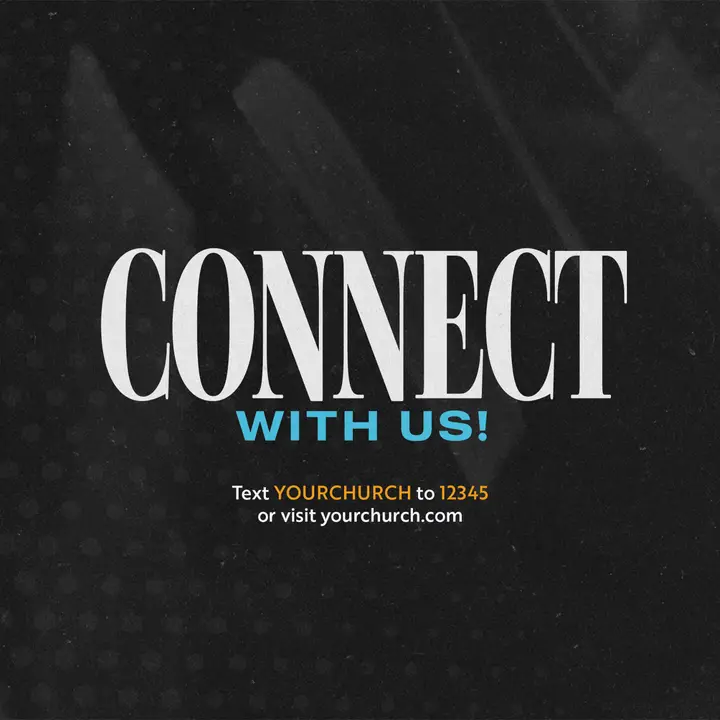 Connect With Us: social post