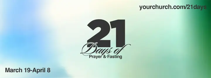 21 Days of Prayer And Fasting: facebook cover