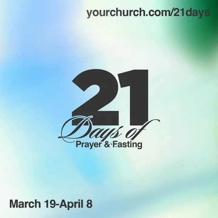 21 Days of Prayer And Fasting: social post