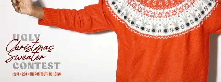 Ugly Christmas Sweater Contest: facebook cover