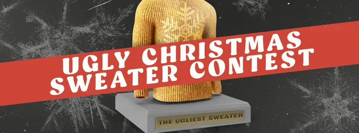 Ugly Christmas Sweater Contest: facebook cover