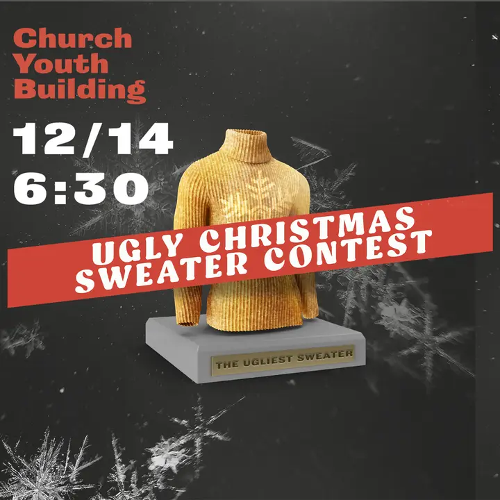 Ugly Christmas Sweater Contest: social post