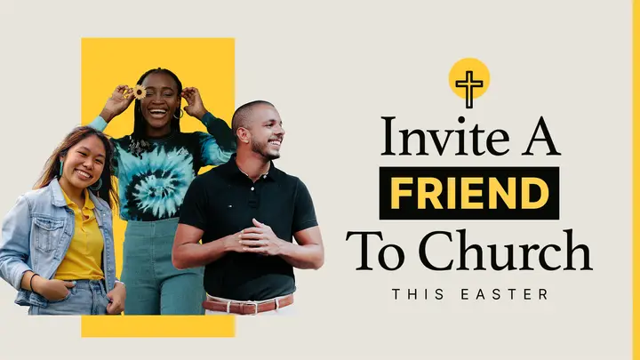 Invite A Friend Easter: title slide