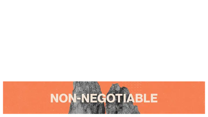 Non-Negotiable: lower third
