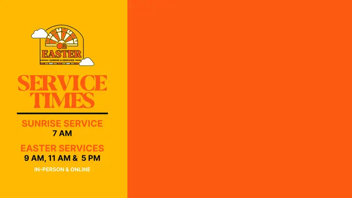 Easter Sunrise Services: notes slide