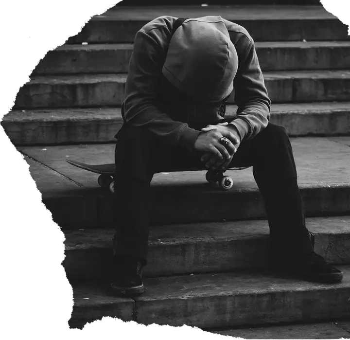 Jesus Gets Us: anxious person