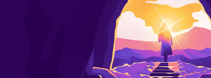 Risen Purple Easter: facebook cover 1