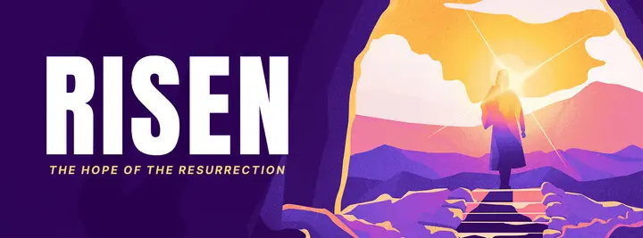 Risen Purple Easter: facebook cover 2
