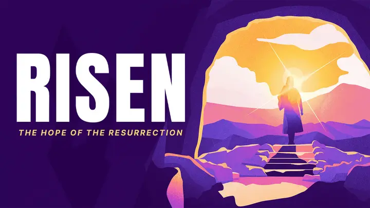 Risen Purple Easter: title slide 2