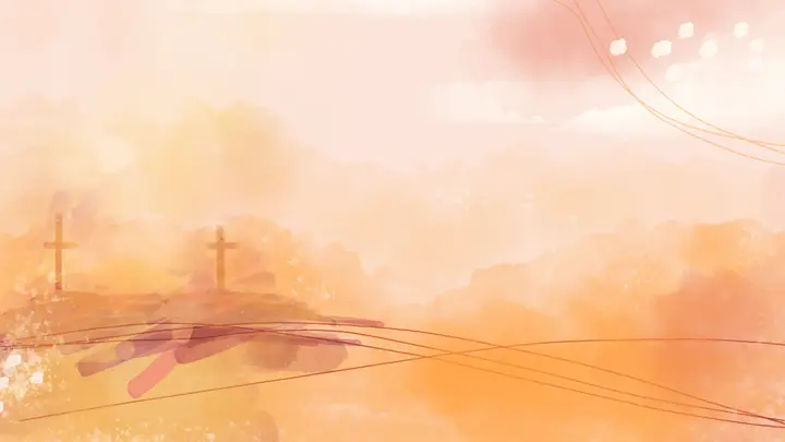 At The Cross: Watercolor Lent Collection: background