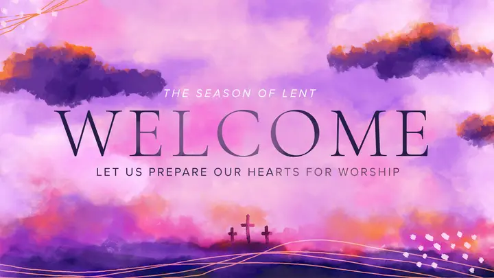 Welcome: Watercolor Lent Collection: title slide 2