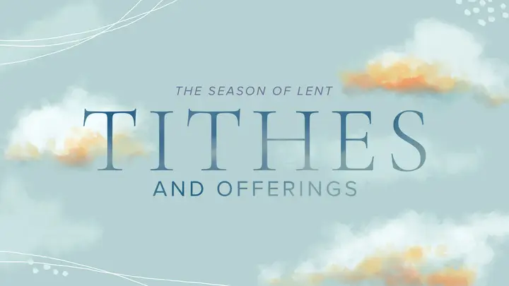 Tithes: Watercolor Lent Collection: title slide 2