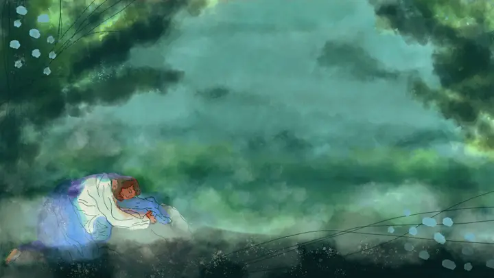Prayer Gethsemane: Watercolor Lent Collection: blank slide 1