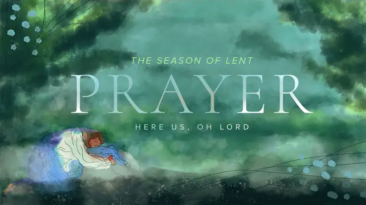 Prayer Gethsemane: Watercolor Lent Collection: title slide 2