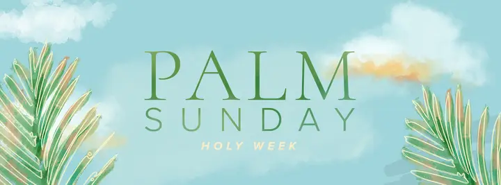 Palm Sunday: Watercolor Lent Collection: facebook cover 2