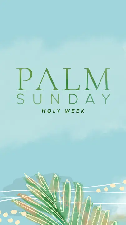 Palm Sunday: Watercolor Lent Collection: story 2