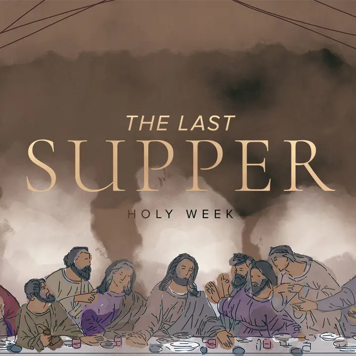 Last Supper: Watercolor Lent Collection: social post 2