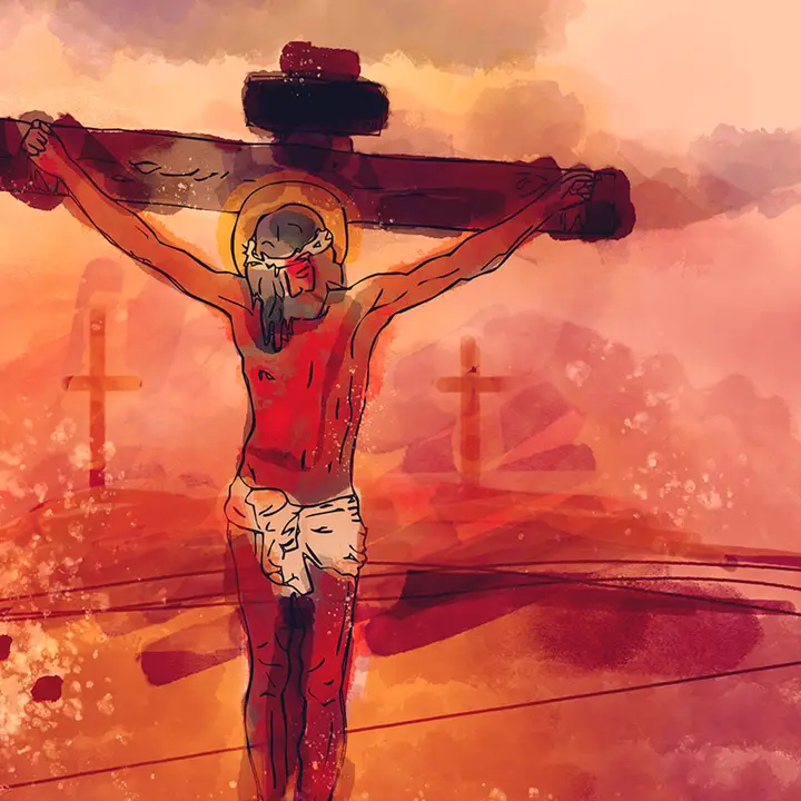 Good Friday: Watercolor Lent Collection: social post 1