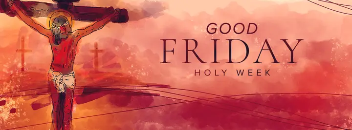 Good Friday: Watercolor Lent Collection: facebook cover 2