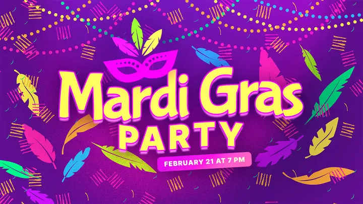 Mardi Gras Party: title slide