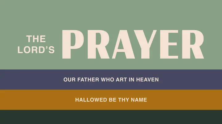Color Blocks Slide Pack: the lords prayer slide