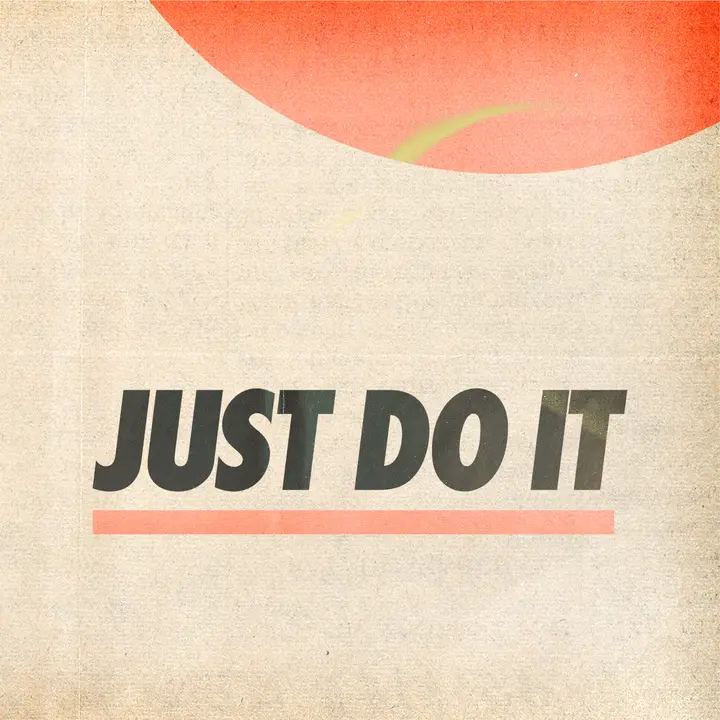 Just Do It: social post
