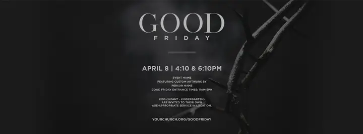 Good Friday: facebook cover